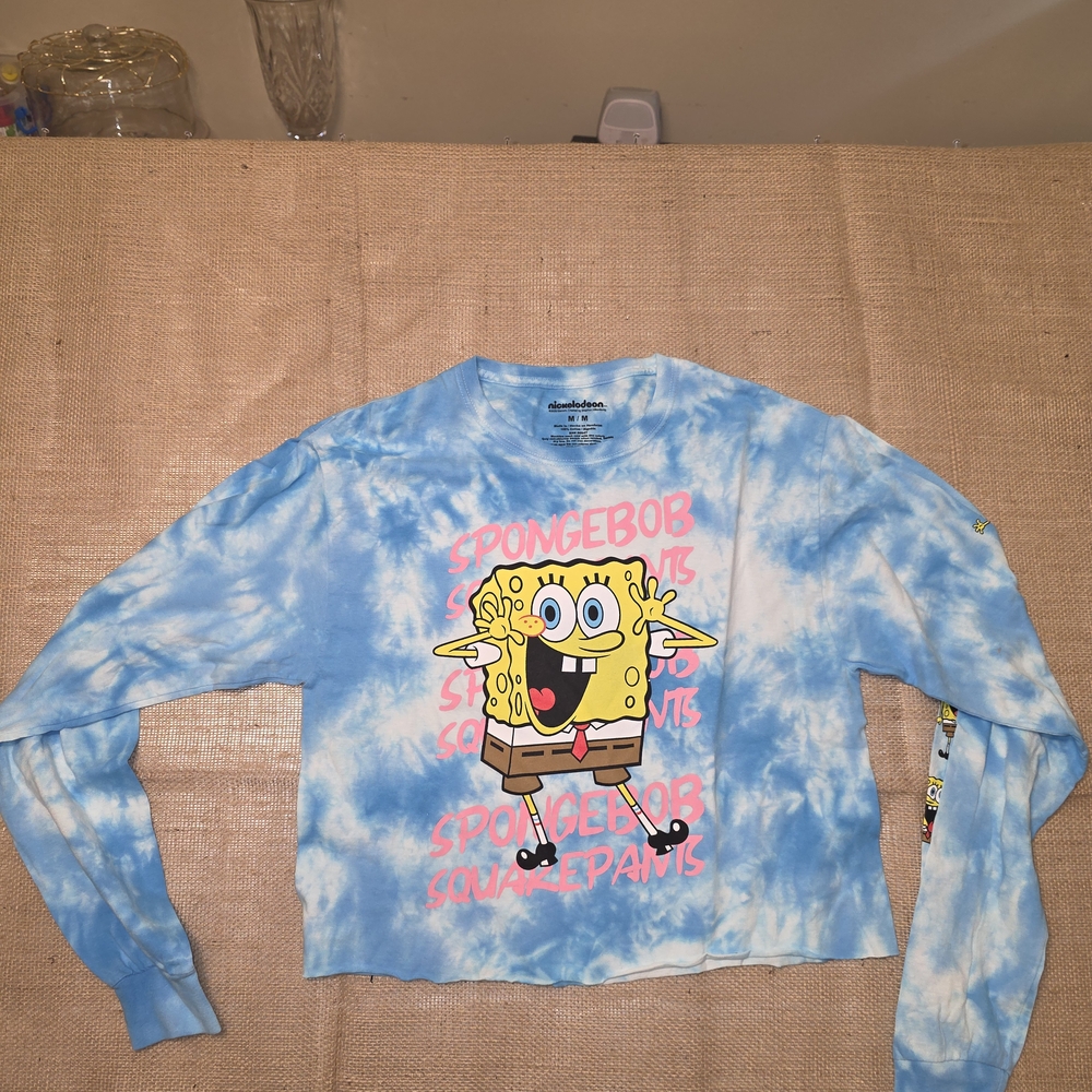 SpongeBob SquarePants Tie-Dye Long Sleeve Shirt